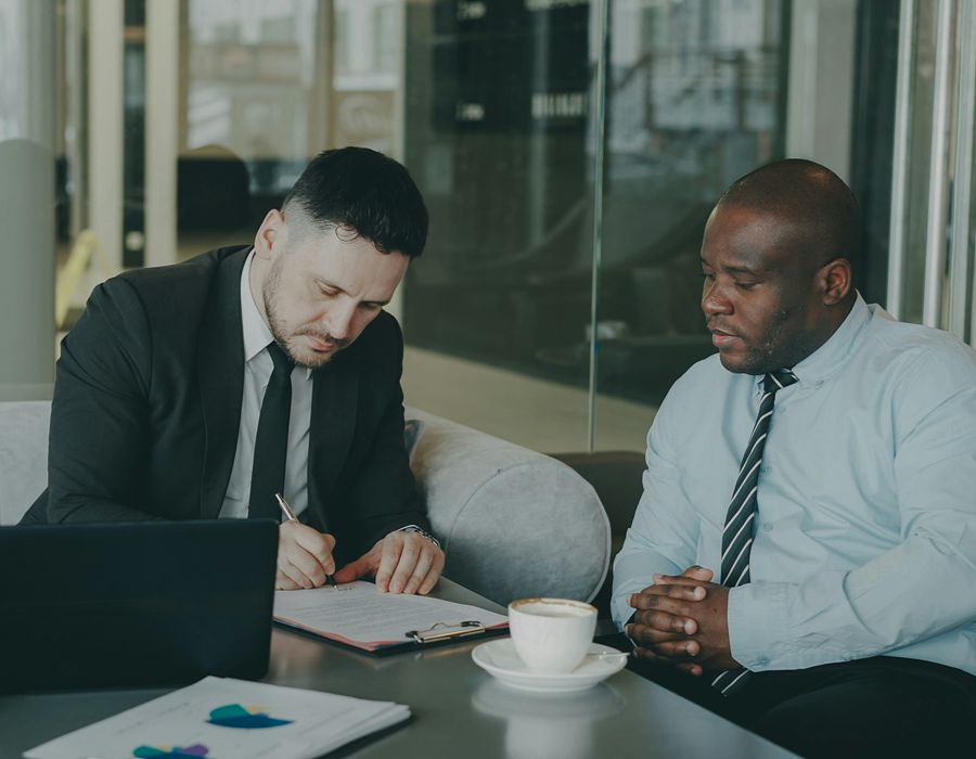Revenue Officer meeting with taxpayer
